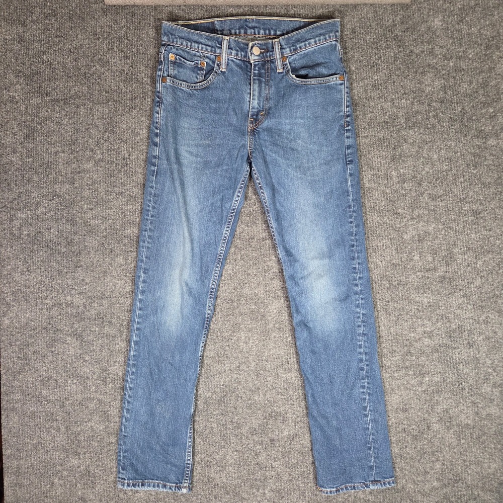 Levis 511 Slim Fit Jeans Mens 29x30 Blue Denim Medium Wash Stretch Pants